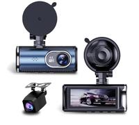 Dual Lens UHD 4K Dash Cam For Cars, Front And Rear Camera, Build-in Wifi WIth GPS Tracker ADAS,3 Inch IPS Screen Display Mini Car DVR Super Night Vision G-Sensor Video Recorder
