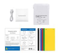 Dual Light Lightbox Mini Photography Lighting Studio Tent 40Pcs LED Light Room Foldable USB Cube Box Photobooth Backdrop for Jewelry Small Product Photography