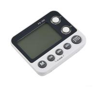 Dual Line Timer with Count Up/Down Functions, Loud Alarm and Memory Time Setting for Cooking and Baking