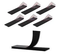 Dual Lock SJ3550 Compatible with 3M 2.54cm x 10cm 6PCS Black Reclosable Fastener Heavy Duty Interlocking Tape Mushroom Shaped Sticky Hook Lock Mounting Tape for EZ Pass Holder Indoor Outdoor Use