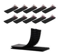 Dual Lock SJ3550 Compatible with 3M 2.54cm x 7.62cm 10PCS Black Reclosable Fastener Heavy Duty Interlocking Tape Mushroom Shaped Sticky Hook Lock Mounting Tape for EZ Pass Holder Indoor Outdoor Use