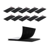 Dual Lock SJ3550 Compatible with 3M 5cm x 10cm 10PCS Black Reclosable Fastener Heavy Duty Interlocking Tape Mushroom Shaped Sticky Hook Lock Mounting Tape for EZ Pass Holder Indoor Outdoor Use