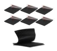 Dual Lock SJ3550 Compatible with 3M 5cm x 5cm 6PCS Black Reclosable Fastener Heavy Duty Interlocking Tape Mushroom Shaped Sticky Hook Lock Mounting Tape for EZ Pass Holder Indoor Outdoor Use