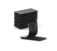 Dual Lock SJ3550 Made of 3M 2.54cm x 5cm 10PCS Black Reclosable Fastener Heavy Duty Interlocking Tape Mushroom Shaped Sticky Hook Lock Mounting Tape for EZ Pass Holder Indoor Outdoor Use