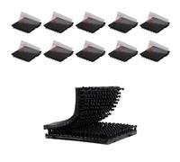 Dual Lock SJ3550 Made of 3M 2.5cmx 2.5cm 10PCS Black Reclosable Fastener Heavy Duty Interlocking Tape Mushroom Shaped Sticky Hook Lock Mounting Tape for EZ Pass Holder Indoor Outdoor Use