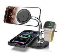 Dual Magnetic Charger for iPhone 17/16/15/14/13/12 Series, Dual Charging Station for Apple Watch 10/9/8/7/6/SE/5, 3 in 1 Wireless Charging for AirPods Pro 3/2/4/3, Compatible with Mag-safe