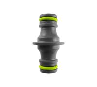 Dual Male Snap-On Hose Connector Lime, Two-Way Quick-Connect Plastic Fitting, 1 Pack