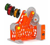 Dual-Mode 3D Printer Filament Respooler, Electric and Hand-Cranked Spool Rewinder with Removable Modular Design, Compatible with 1kg Filaments, Welding Wires, and Textile Yarns
