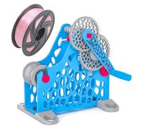 Dual-Mode 3D Printer Filament Respooler, Electric and Hand-Cranked Spool Rewinder with Removable Modular Design, Compatible with 1kg Filaments, Welding Wires, and Textile Yarns