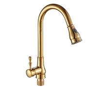 Dual Mode Kitchen Faucet with Pull-Down Sprayer, 360° Rotating Teles Mixer Tap, Hot & Cold Water, Model B, Color A - Perfect for Modern Kitchen Sinks