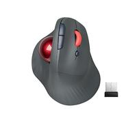 Dual Mode Wireless Vertical Computer Trackball Mouse, Ergonomic Bluetooth Thumb-Control Mouse with Quiet Clicks Ergonomic Design Adjustable CPI ,Built-in 500mAh Battery Rechargeable for PC/Mac/Laptop