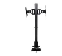 Dual Monitor Stand Adjustable Desktop Screen Riser Rotating Vertical Monitor Holder Ergonomic Perforated Telescopic Shelf for Computer Space-Saving Desktop Solution