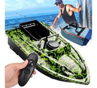 Dual Motors Fishing RC Bait Boat with 1.5kg Loading Hopper, 500m Remote Control, Wind and Wave Resistant for Enhanced Fishing Experience