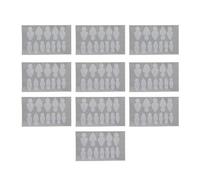 Dual Nail Form Reusable French Nail Tips Forms Guide Extension Manicure Accessories Tools 120PCS ABS Material Different Sizes for Professional Nail Salons DIY Enthusiasts