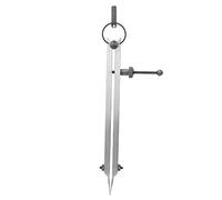 Dual Needle Spacing Compass, Carbon Steel Leather Craft Tool, Precision Wing Divider Scriber for Accurate Line Marking in Mechanical and Leather Work (150mm)