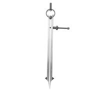 Dual Needle Spacing Compass, Carbon Steel Leather Craft Tool, Precision Wing Divider Scriber for Accurate Line Marking in Mechanical and Leather Work (200mm)