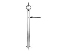 Dual Needle Spacing Compass, Carbon Steel Wing Divider Scriber for Leather Craft and Mechanical Marking, Precision Line Compass with Quenched Head (250mm)