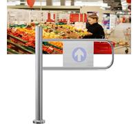 Dual ng Stainless Steel Turnstile, Entrance/Exit for Markets, Half-Life Access Control System, High-Quali lving Door Device