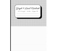 Dual Notebook Graph and Lined: A4 | 1mm, 10mm gridlines | 7mm writing lines | 120 pages | Light Grey | Workbook for Data analysis, Science, Math, Engineering, Design and more!