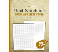 Dual Notebook Graph and Lined Paper: One side for Precise Sketches, Diagrams, or Calculations; the other for Neat Notes or Detailed Writing!