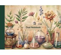 Dual Notebook: Horizontal Laboratory Notebook with Alternating 5x5 Grid and College-Ruled Sheets for Research, Writing, and Record Keeping