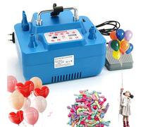 Dual Nozzle Electric Air Pump, 800W Professional Double Hole Inflator with Timer/Quantitative/Memory Function, 100 Balloons, Party Balloon Stuffing Machine