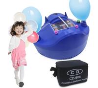 Dual Nozzle Electric Air Pump with Timer and Auto Stop - Fast Inflation for Balloons at Parties and Events