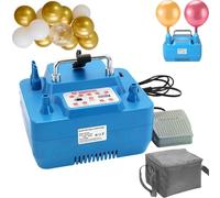 Dual Nozzle Electric Balloon Pump with Memory Function & Foot Switch, 800W Air Pump Blower for Party, Wedding, Activities, Festival Decoration