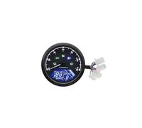 Dual Odometer Gauge 0~12000RPM Universal Motorcycle Tachometer Dashboard Panel Digital Display Speed MPH Km/h Tachometer Fuel