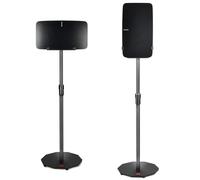 Dual Orientation Floor Stand for Sonos Five | Vertical or Horizontal Speaker Mount | Height Adjustable (25.6” - 40.2”) | Heavy Duty 6mm Steel, 44lb Load Capacity