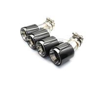 Dual Out Exhaust Tip Carbon Fiber Muffler Shape Tailpipe For BMW 525i 528i G30 2018 5 Series Nozzle Car Exhaust Pipe(C Style)