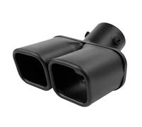 Dual Outlet Tip Muffler Tail Double Pipe Tube Tips Stainless Steel Black Exhaust Car Exhaust Pipe Tailpipe
