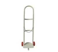 Dual Oxygen Cylinder Cart, 8-15L Rolling Oxygen Tank Metal Cart Lightweight Holder with Wheels, Heavy Duty Cylinder Storage Rack for Storage and Transportation
