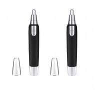 Dual Pack Electric Nose and Ear Trimmers for Men and Women with 360 Degree Rotating Head Waterproof Design for Safe and Efficient Hair Removal