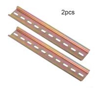 Dual Pack Slotted Aluminum DIN Rail for Quick Circuit Breaker Installations (10CM)