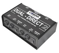 Dual Passive DI Box, HI/Lo Z Out, Lo Z in, XLR & 6.3mm Jack, Gnd Lift