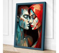 Dual Perspectives Eclectic Canvas Wall Art Print 36x24 Inch (91 x 61 cm)