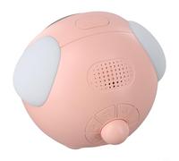 Dual Pixel Adaptable Night Light Having Voice-Controlled - Expression Alarm Clock for Kids Alarm Brightness Display 1500mah Light 3000k Warm Rechargeable(Pink)