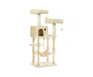 Dual Platforms Cat Tree, Beige