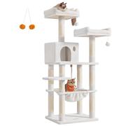 Dual Platforms Cat Tree, Cream White