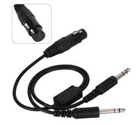 Dual Plug Adapter Cable, Aiation Headset Xlr 5 Adapr Headset Adapter, Adaptor Aiation For Xlr To Ga 5- To U-174/U & U-93A Plug Cable For General Aviation Converts