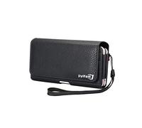 Dual Pocket Horizontal Executive Holster Belt Clip Pouch Case for Phone 16 Plus Phone 17 Pro Max Samsung Galaxy S25 Ultra S24 FE S23 Ultra A15 A16 A36 A35 Google Pixel 9 Pro XL