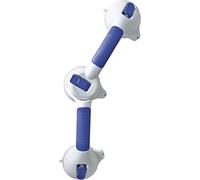 Dual-Point Vacuum Seal Suction Safety Rail - Portable Support Handle - Removable - 180 Degree Swivel - No Drilling Required - Easy Cleaning - Wall Support Mobility Bar Handle