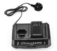 Dual-Port Battery Charger Compatible with BOSCH 12V/18V Lithium Batteries Smart LED Indicator Overheat/Overcharge Protection Wall-Mountable Design Dual USB Ports