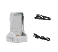 Dual Port Charging Station for DJI Flip for Power Bank Function(two-way1) | Charges two batteries sequentially, 70 min full cycle, USB output for phones, smart IC protection, compact grey design