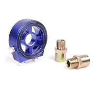 Dual Port Oil Pressure Temp Sensor Adapter for Engine Gauges(Blue)