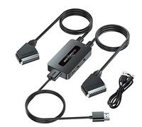 Dual Port Scart to HDMI Converter - 2 x Scart Inputs, HDMI Output, Supports 4:3 & 16:9 Aspect Ratios
