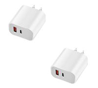 Dual Port USB A/C Charger for iPhone 16 Pro 10FT Woven USB C Fast Cable,2Pack Double Type A/C Charger Block Type C Nylon Braided Cable Cord for iPhone 16 Pro Max/16 Pro/16e,15 ProMax/15 Plus,iPad Pro
