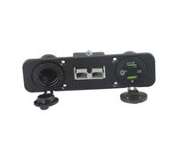 Dual Port USB Charger Plate Flush Mount Compatible with Dash Cams and GPS Devices (B)