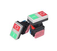 Dual Position Push Button Switch LA38S-11RG Self Reset Red Green Start Stop 10A Square Double 22mm EFDSVUHE(2NO)